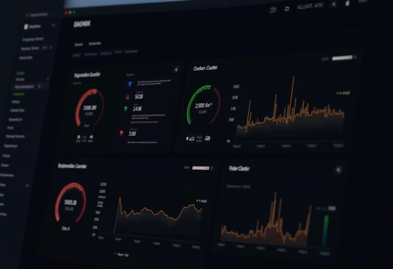 Grafana dashboard showing Proxmox cluster monitoring panels