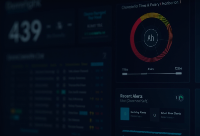 Wazuh XDR dashboard showing connected agents and alert severity distribution